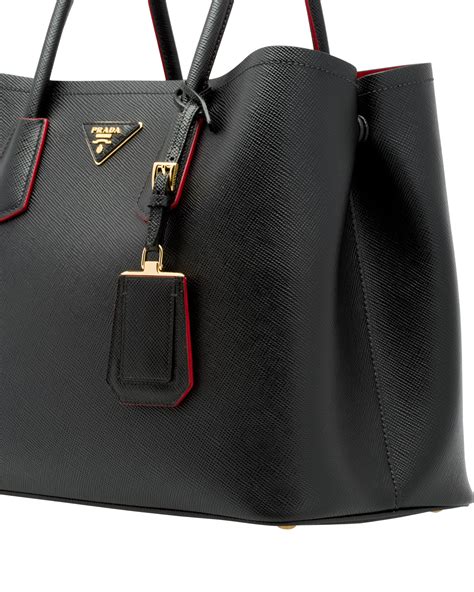 prada double zip tote price|prada double bag large.